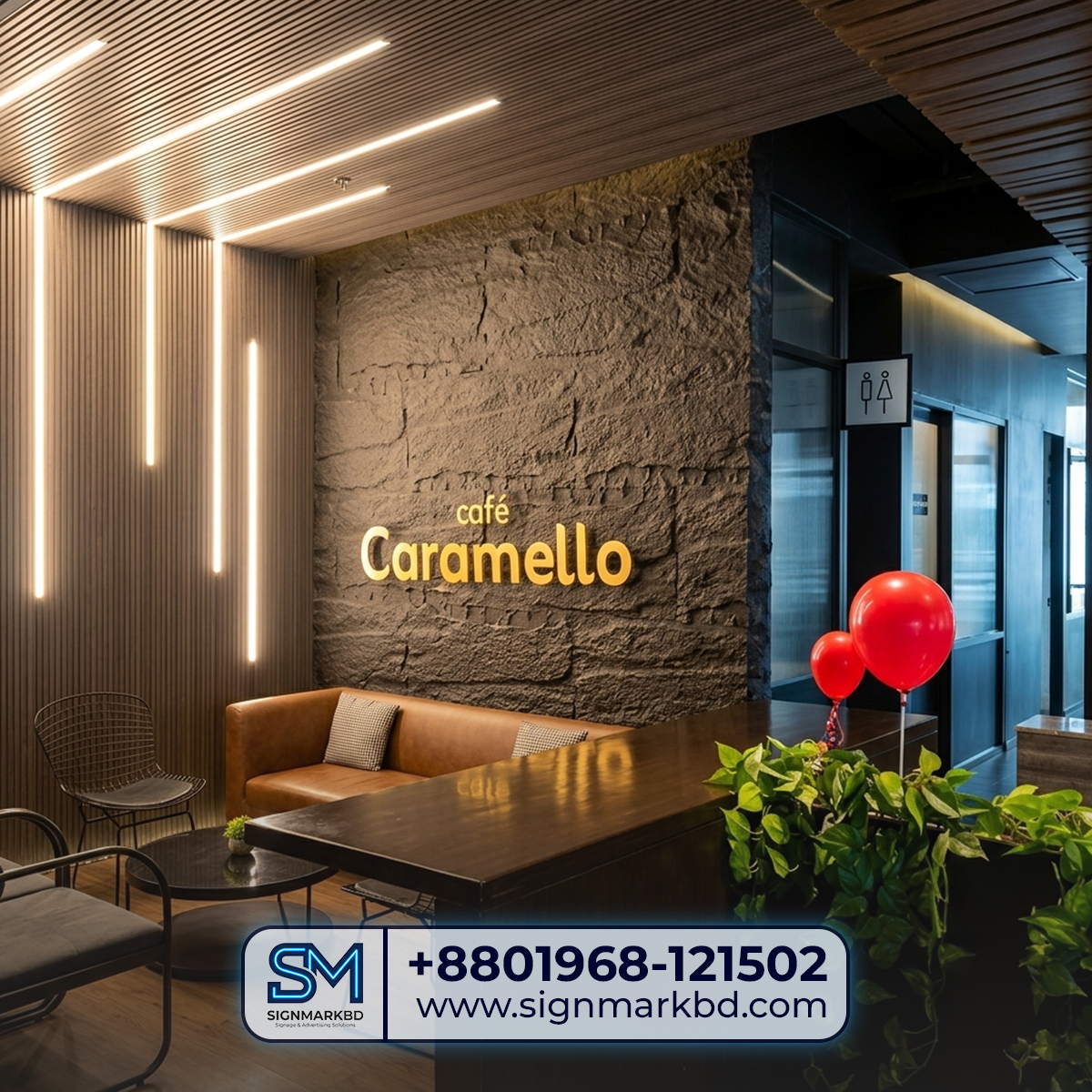 Restaurant Best LED Light Sign Board in Bangladesh