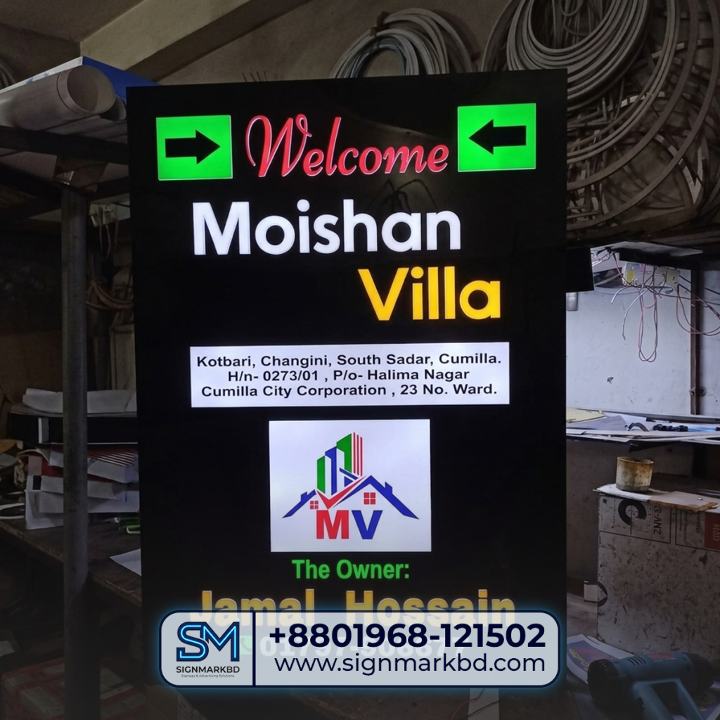 Best Custom Acrylic Signage for Moishan Villa | Best Price