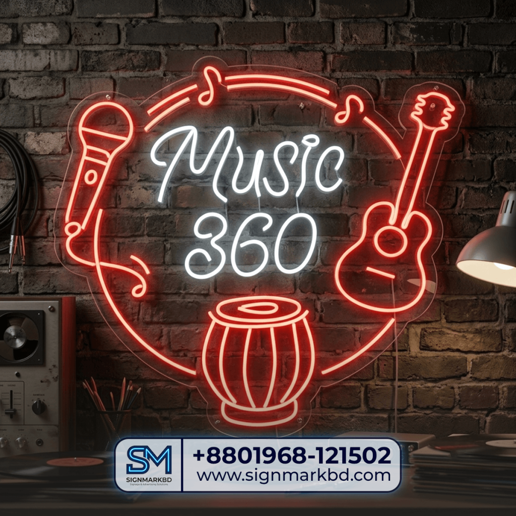 Best Neon Signage for Music Academy in BD | LED Light