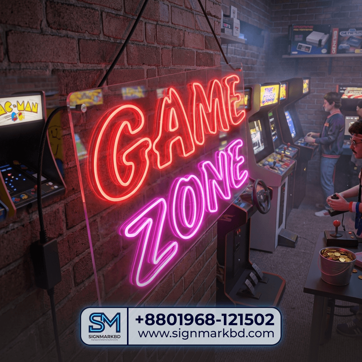 Game Zone Best Neon Signage LED Light in BD