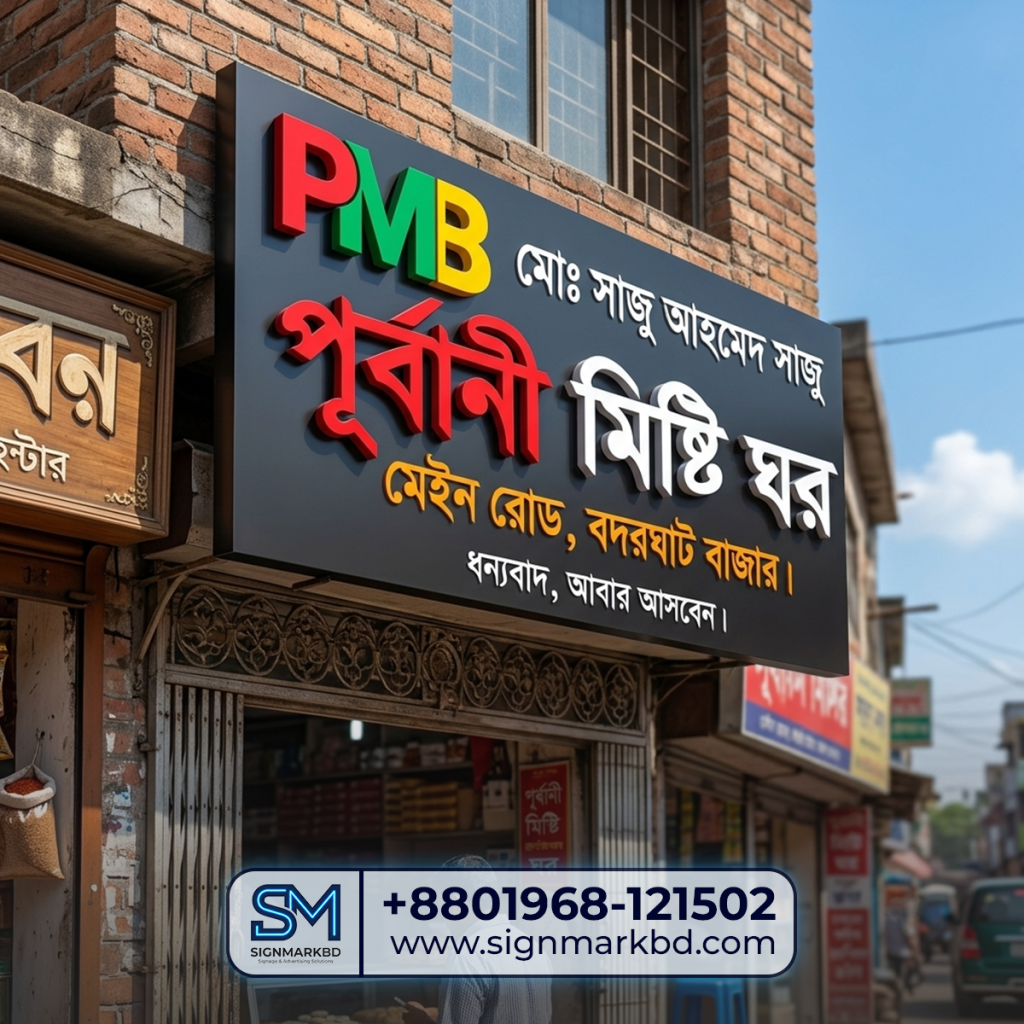 Custom Acrylic Sign Board for Sweet Shop | Best Quality