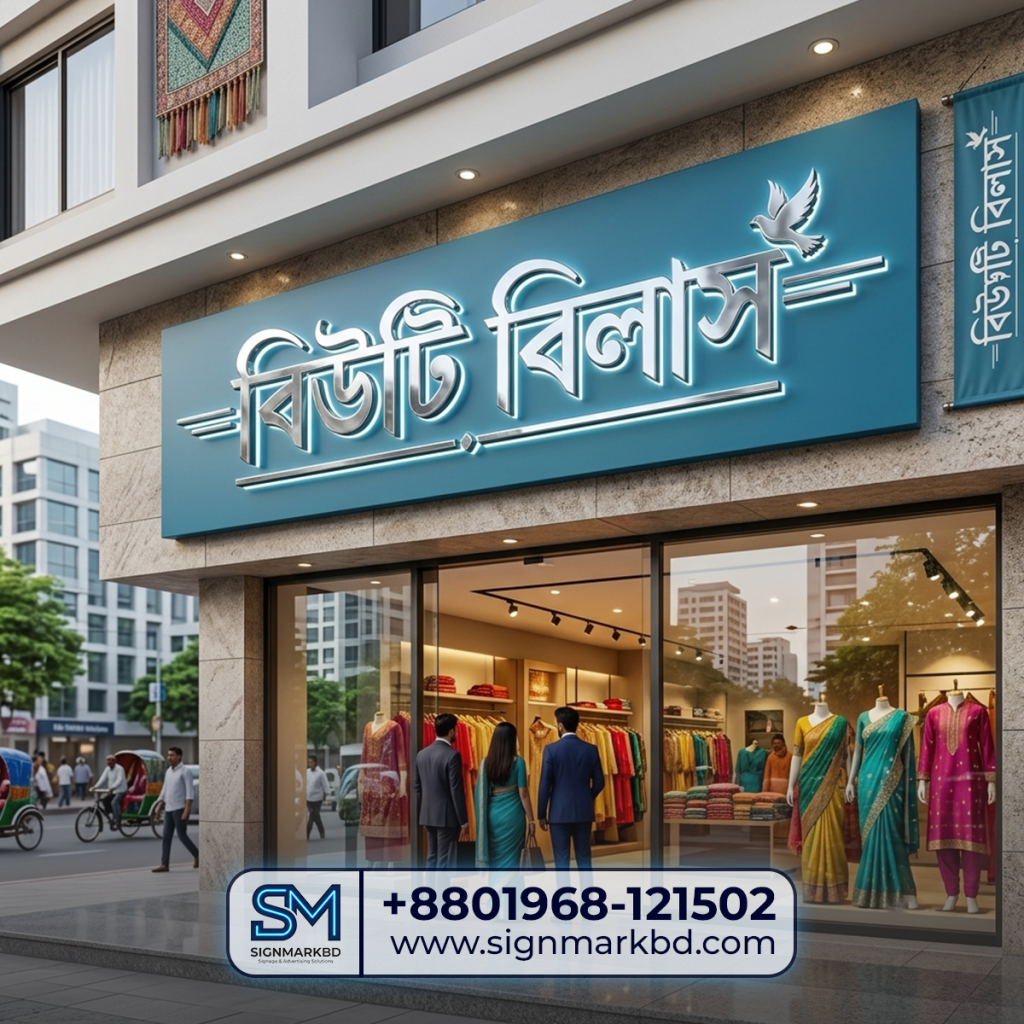 Best Profile Box Signboard for Clothing Shop